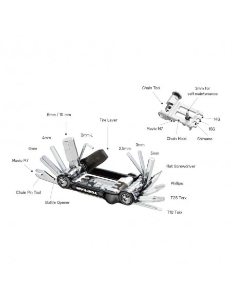 MINI TOOL TOPEAK MINI 20 PRO MINI TOOL TOPEAK MINI 20 PRO