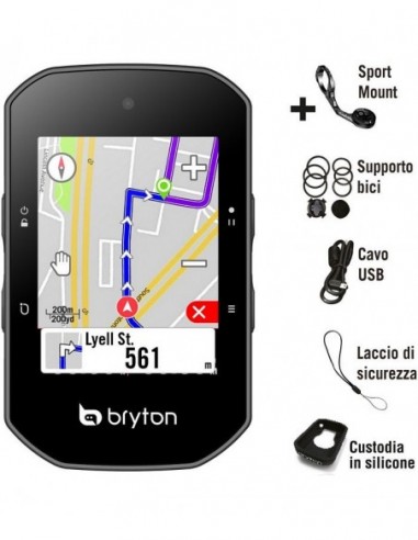 GPS RIDER S500E CON SUPPORTO FRONTALE IN ALLUMINIO