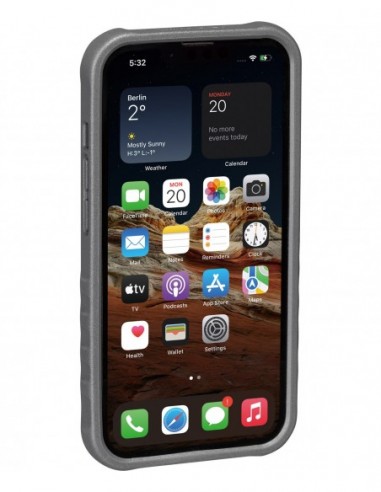 CUSTODIA RIDECASE PER IPHONE 13 MINI NERA/GRIGIA