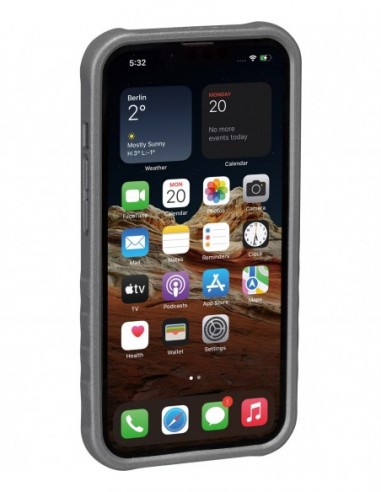 CUSTODIA RIDECASE PER IPHONE 13 NERA/GRIGIA