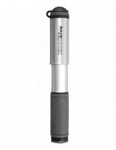 RACE ROCKET MINIPUMP WITH SMARTHEAD THREADLOCK CONNECTOR 8 BAR/120 PSI SILVER