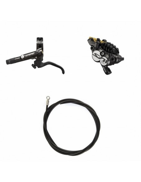 Shimano Saint Freno (kit) BRM820BJKIT Sx / Ant. Metallica con aletta Senza adattatore 1000 (black)
